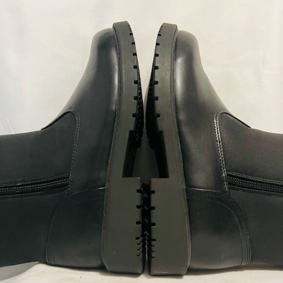 Thermal King-Haband's Men's Size 8D Faux Fur Insulated Boots-Black-Zip Each Side - Picture 10 of 16